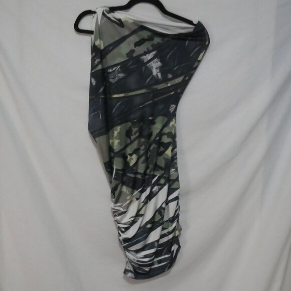 URBAN BEHAVIOUR | large | One Shoulder Camo - Camoflauge Dress | NWT - Picture 1 of 11